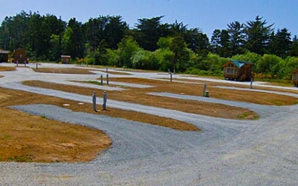 Installed RV Park roads and utilities